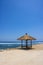 beautiful summer beach gazebo view