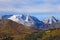 Beautiful summer landscape, fantastic alpine pass and high mountains, Dolomites, Italy, Europe. Selective focus