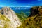 Beautiful summer landscape. Slovenia mountain and valley.