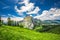 Beautiful summer landscape of Switzerland with Grosser Mythen mountain and green meadows, Ibergeregg, Switzerland, Europe