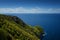 Beautiful summer landscape from the top of the steep cliffs at Kampi on the island of Zakynthos, Greece