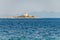 Beautiful summer seascape with lighthouse on the island in Orebic, Peljesac peninsula, Dalmatia, Croatia