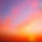 Beautiful summer sunset, violet and pale violet-red stripes at the top, and the transition from yellow and orange to titanium,