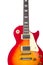 Beautiful sunburst electric guitar isolated