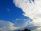 Beautiful sunlight through cloud and sky