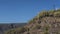 Beautiful sunny day at Mirador la Centinela, view towards the wooden cross, Tenerife, Canary Islands, Spain