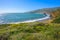 Beautiful sunny view on Rodeo Beach in California