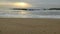 Beautiful sunrise on the beach chennai, India