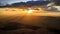 Beautiful sunrise at the Big Crater, Israel, Mizpe Ramon