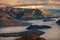 Beautiful sunrise landscape view from Roy`s peak, Lake Wanaka, NZ