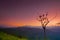 Beautiful sunrise at little Adams peak in Ella, Sri Lanka