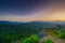 Beautiful sunrise at little Adams peak in Ella, Sri Lanka