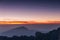 Beautiful sunrise and mist at Doi Inthanon National park. Mountain, natural.