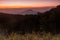 Beautiful sunrise and mist at Doi Inthanon National park. Mountain, natural.