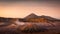 Beautiful sunrise at Mount Bromo Tengger Semeru