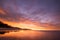 Beautiful sunrise of old jetty piles at St. Clair Beach in Dunedin, New Zealand