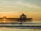 Beautiful sunrise with a pier and amazing colours