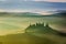 Beautiful sunrise in San Quirico d\'Orcia, Tuscany