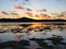 Beautiful sunset in Aitutaki, Cook Islands