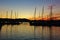 Beautiful Sunset Atmosphere at Knysna Waterfront