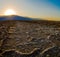 Beautiful sunset at Badwater Death Valley National