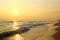 Beautiful sunset on the beach Koggala, Sri Lanka