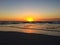 Beautiful sunset on the beach in Western Australia, near city Perth