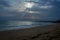 A Beautiful sunset with beautiful clouds & sunshine at hawksbay beach karachi pakistan