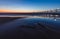 Beautiful sunset blue hours at South Haven Lighthouse Lake Michigan