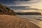 Beautiful sunset on Cabo Ledo beach. Angola. Africa.