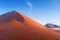 Beautiful sunset dunes and nature of Namib desert, Africa