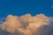 Beautiful sunset evening orange, yellow and dark clouds.Sunset evening cloud,golden cloud.Nice background