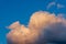 Beautiful sunset evening orange, yellow and dark clouds.Sunset evening cloud,golden cloud.Nice background