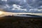 beautiful sunset on the kilimanjaro with a view of mount meru in tanzania shira camp.Hike to the highest mountain afirka