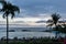 Beautiful sunset at the Ko Olina lagoons, Oahu