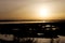 Beautiful Sunset Lagoon, Ria Formosa - Faro Background, Travel Algarve