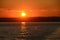 Beautiful sunset at Lake Balaton