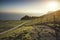 Beautiful sunset landscape image of Durdle Door on Jurassic Coast in England