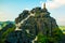 Beautiful sunset landscape viewpoint from the top of Mua Cave mountain, Ninh Binh, Tam Coc, Vietnam