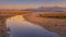 Beautiful sunset on the Long Jetty and Wilsons Promontory at Port Welshpool