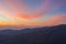 Beautiful sunset on nodule rock field `s name Lan Hin Pum viewpoint mountain at Phu Hin Rong Kla National Park in Thailand