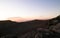 Beautiful sunset over extinct volcano Montana Roja, Lanzarote