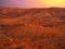 Beautiful sunset over the hills Negev Desert, Ramon Crater in Israel