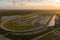 Beautiful sunset over Homestead Miami Speedway