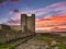 Beautiful sunset over Oranmore Castle