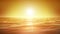 Beautiful Sunset over the Sea. Orange Sky. Relaxing Looped Animation.