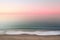 Beautiful sunset over the sea,  Soft focus, long exposure