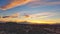 Beautiful sunset on peak of Mount Wellington, Hobart, Tasmania, Australia.