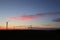 The beautiful sunset scenery of Zhangbei Grassland