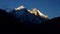 Beautiful sunset time-lapse of Upper belt of Himalayas range.